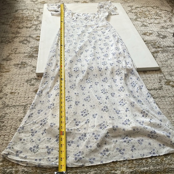 Princess Polly Hera Maxi Dress White Floral 6 - Picture 15 of 16